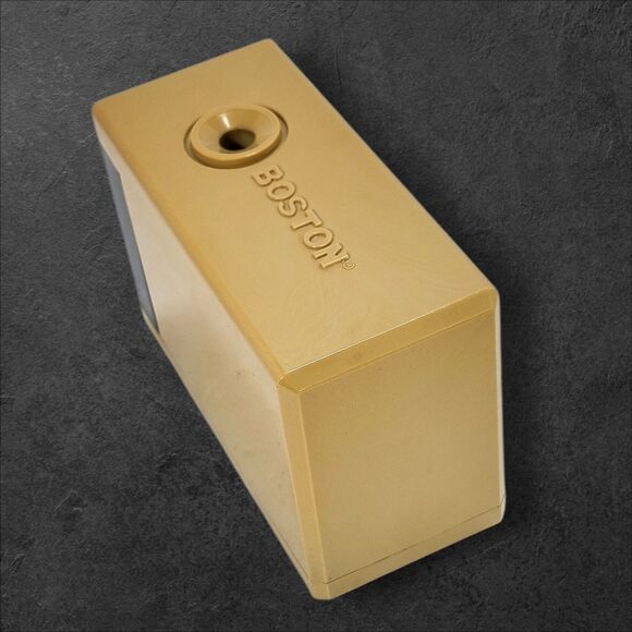 Vintage EB Boston Electric Pencil Sharpener Motor Runs Needs Repair Battery - Picture 2 of 10